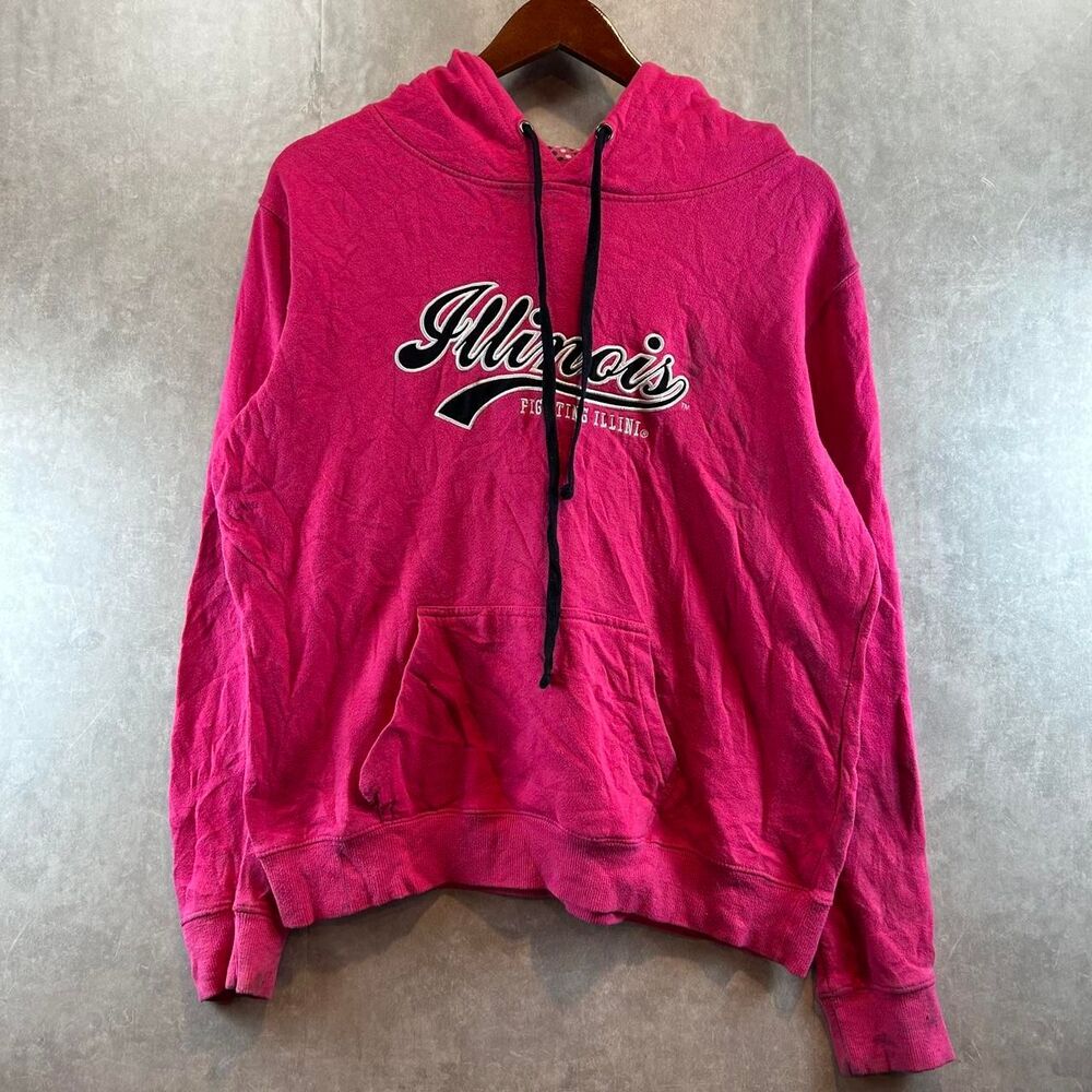 Stadium-athletic Women's Pink and Red Hoodie